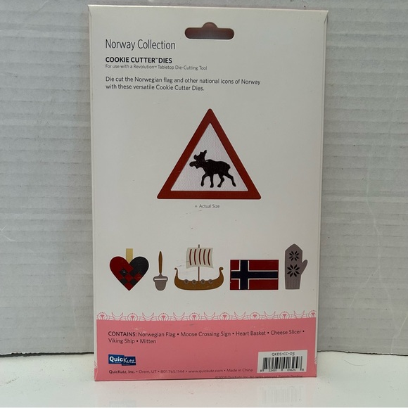 Quickutz 6-pc cookie cutter dies - NORWAY Collection - Picture 3 of 3